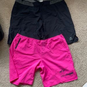 2 pair of Reebok training shorts